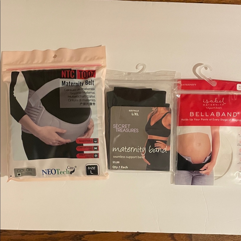 Secret Treasures Black Maternity Band Bundle. All 3!